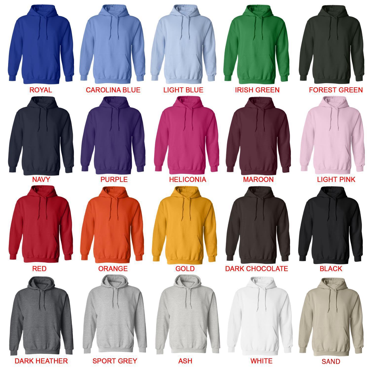 hoodie color chart - Distractible Merchandise