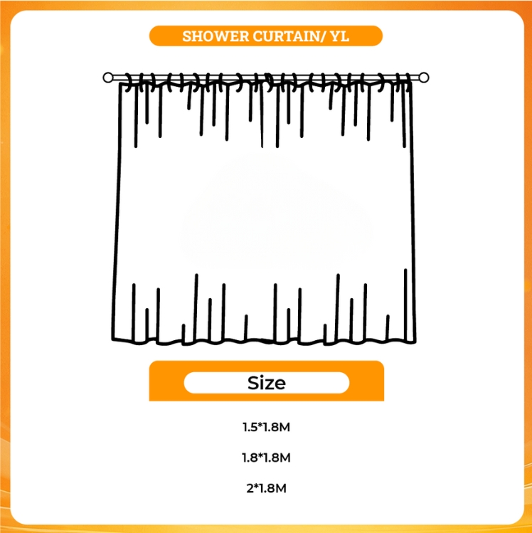 3D shower curtain - Distractible Merchandise