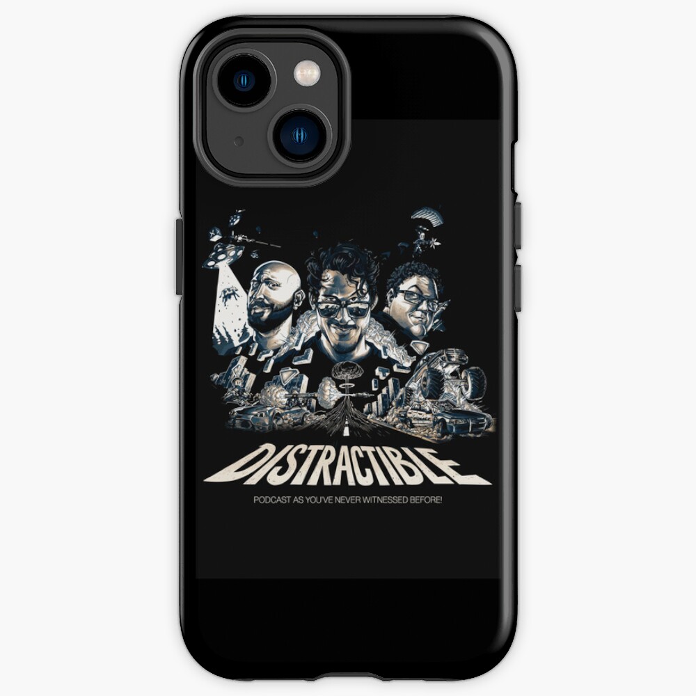 Distractible Postcard Merch Monochrome Iphone Case