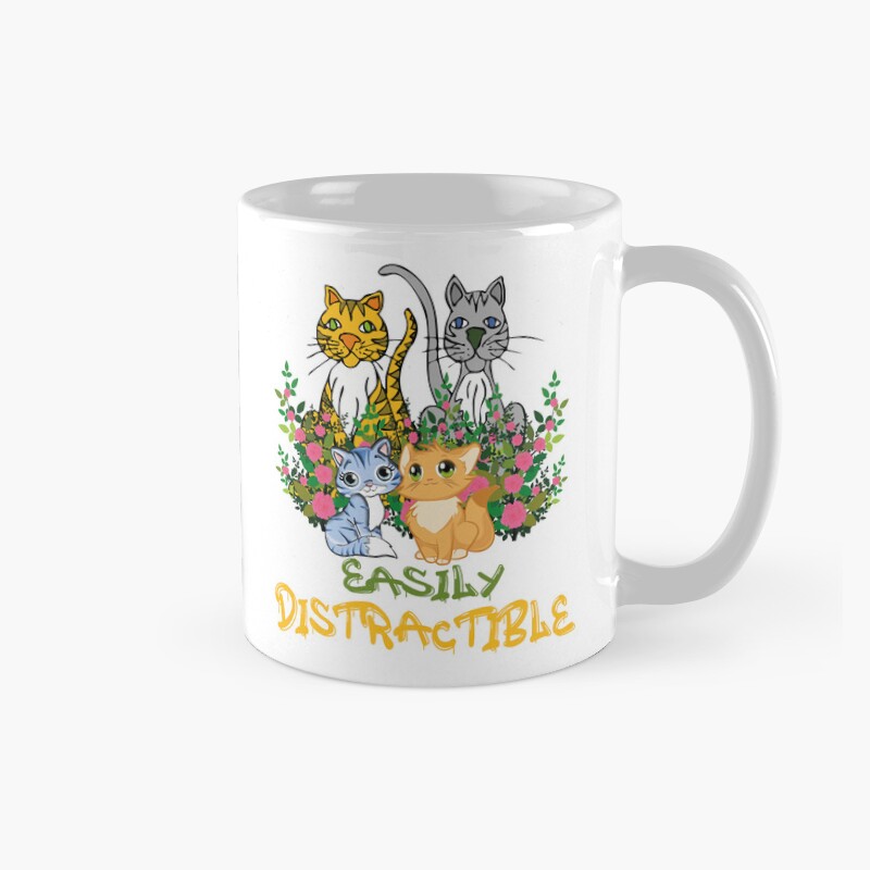 Distractible Postcard Colorfull Mug