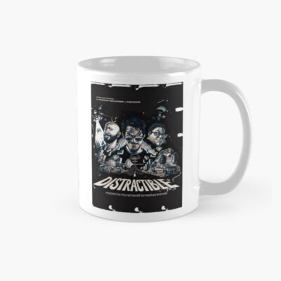 Distractible Merch Monochrome Distractible Mug