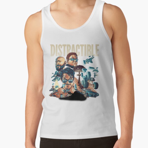 Distractible Podcast Classic Design Tank Top - Image 2
