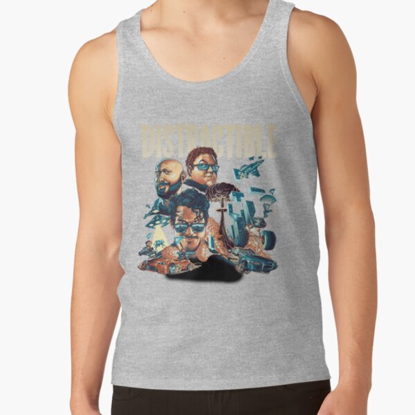 Distractible Podcast Classic Design Tank Top - Image 3