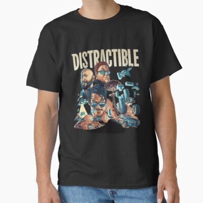 New Distractible Podcast Colorfull T-shirt