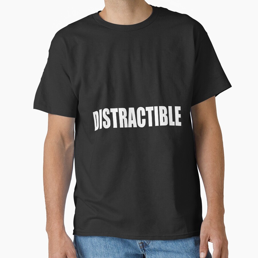 Distractible Podcast Hd Logo Bassic T-shirt