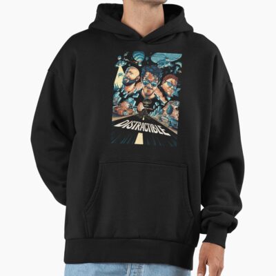 Distractible Postcard Colorfull Hoodie