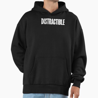 Distractible Logo Bassic Design Hoodie