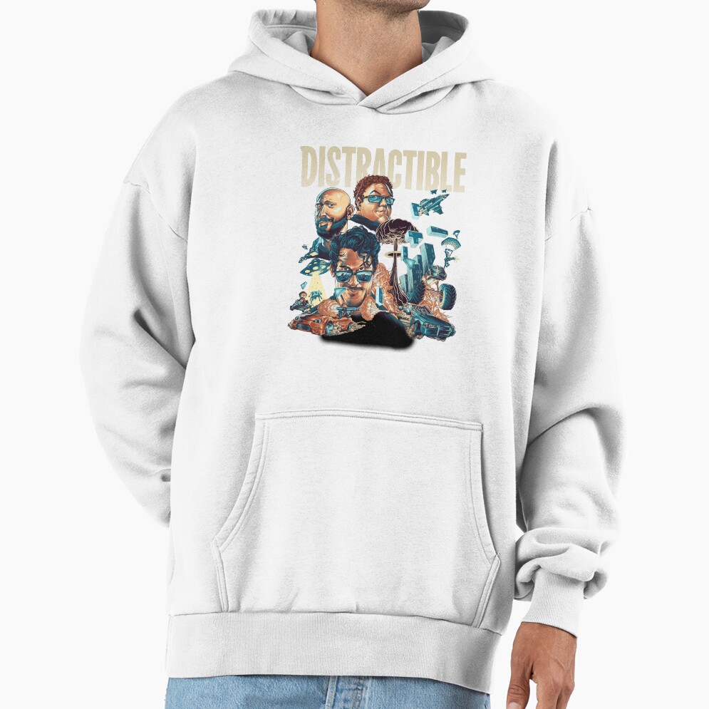 Distractible Podcast Classic Design Hoodie - Image 2
