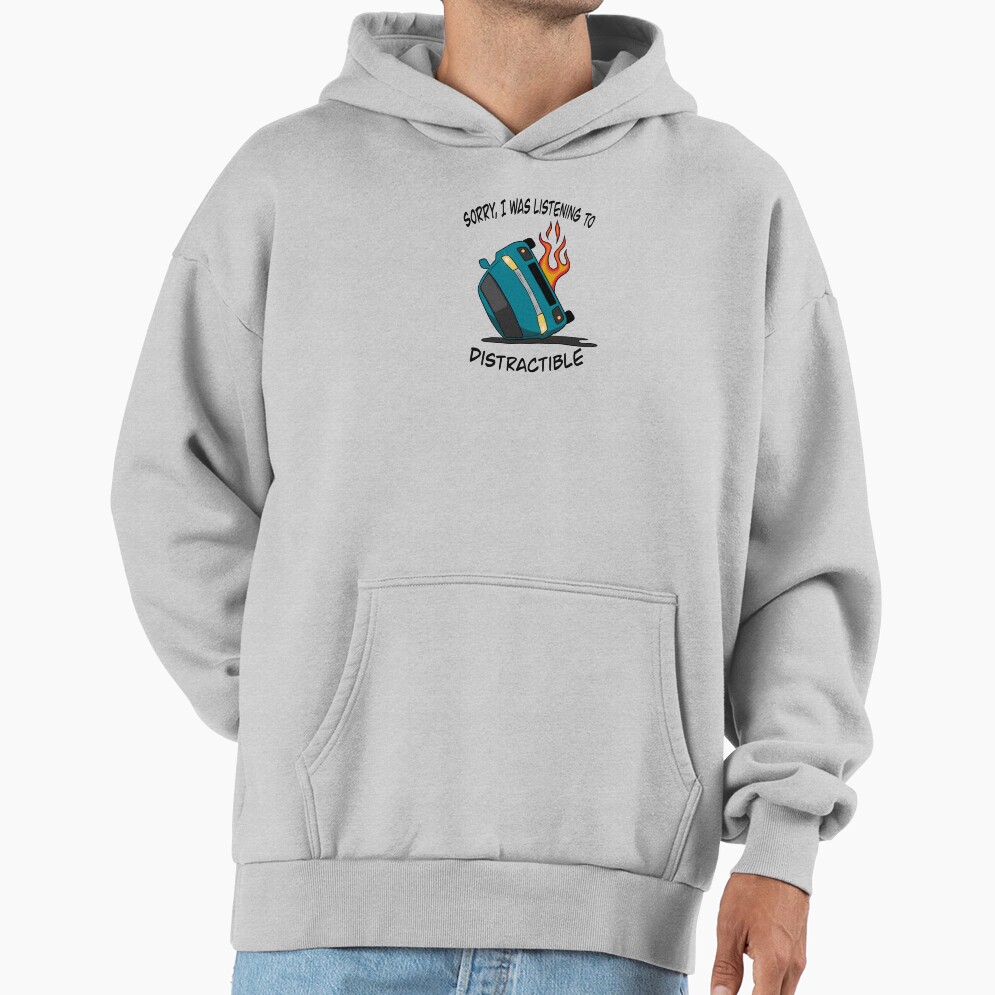 Sorry I Was Listening To Distractible Hoodie - Image 4