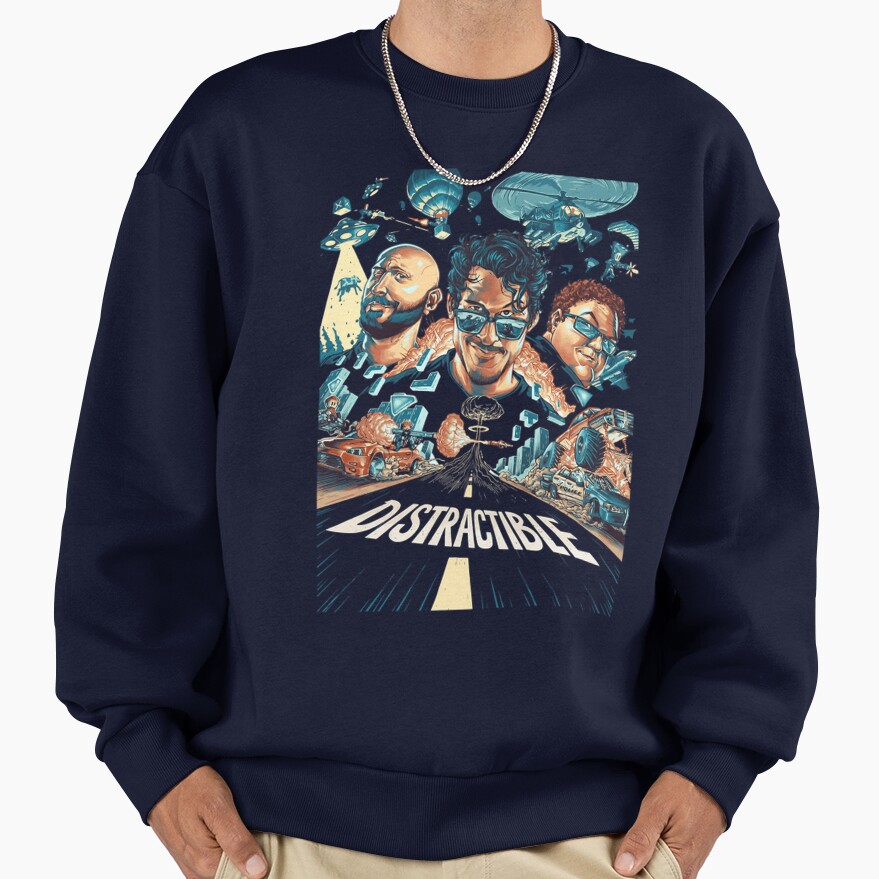 New Colelction Distractible Postcard Merch Sweatshirt - Image 5