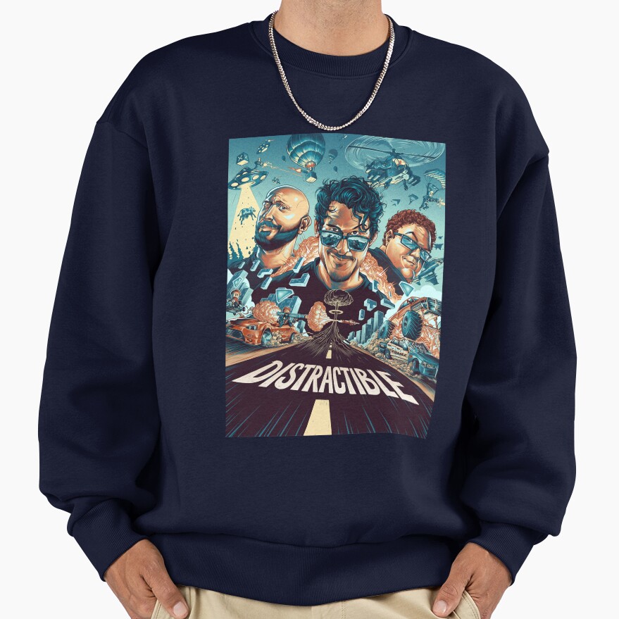 Hot Design Distractible Classic Design Sweatshirt - Image 5