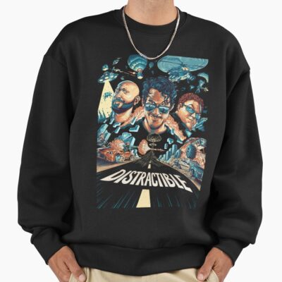 Distractible Postcard Colorfull Sweatshirt