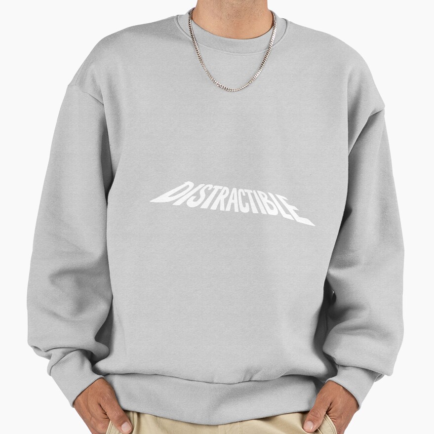 Distractible Podcast Hd Logo Unique Sweatshirt - Image 4