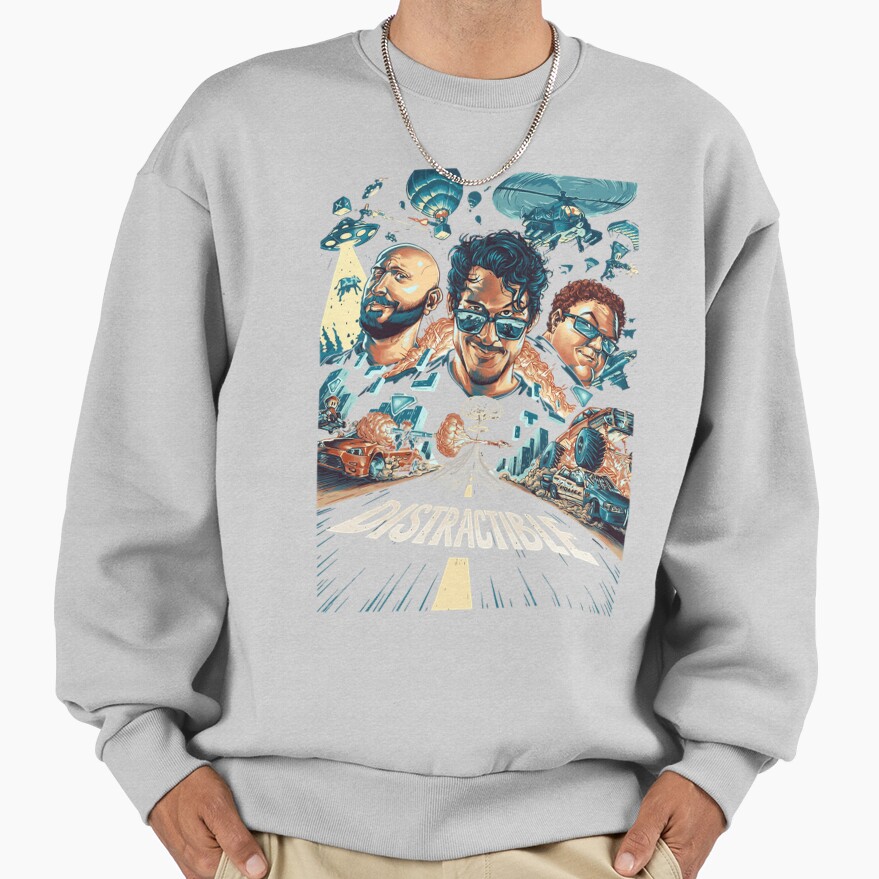 New Colelction Distractible Postcard Merch Sweatshirt - Image 4