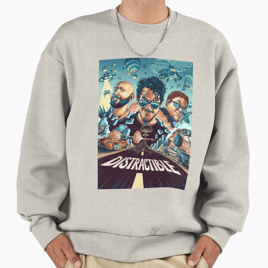 Hot Design Distractible Classic Design Sweatshirt - Image 3