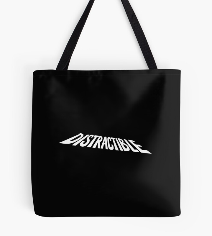 Distractible Podcast Hd Logo Unique Tote Bag