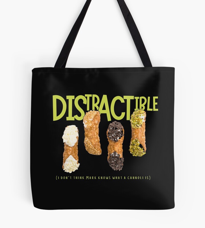 Distractible Podcast Cannoli Bit Tote Bag