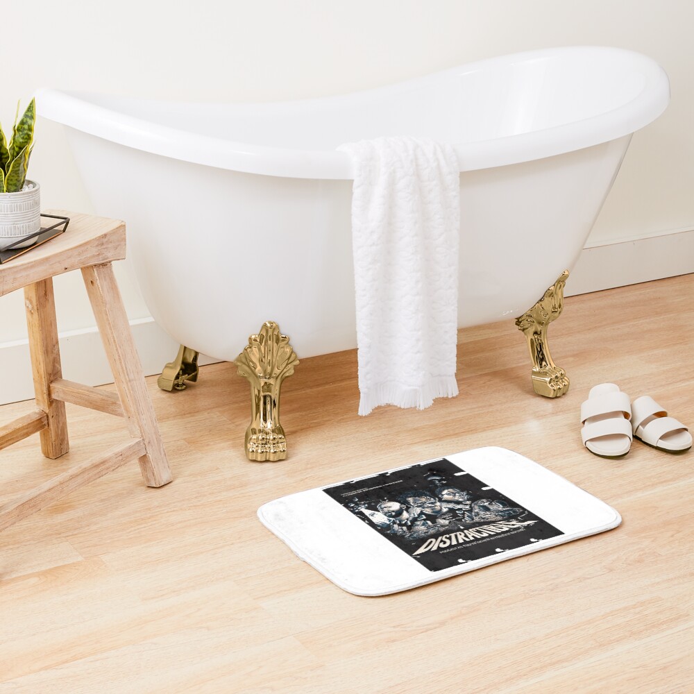 Distractible Merch Monochrome Distractible Bath Mat - Image 2