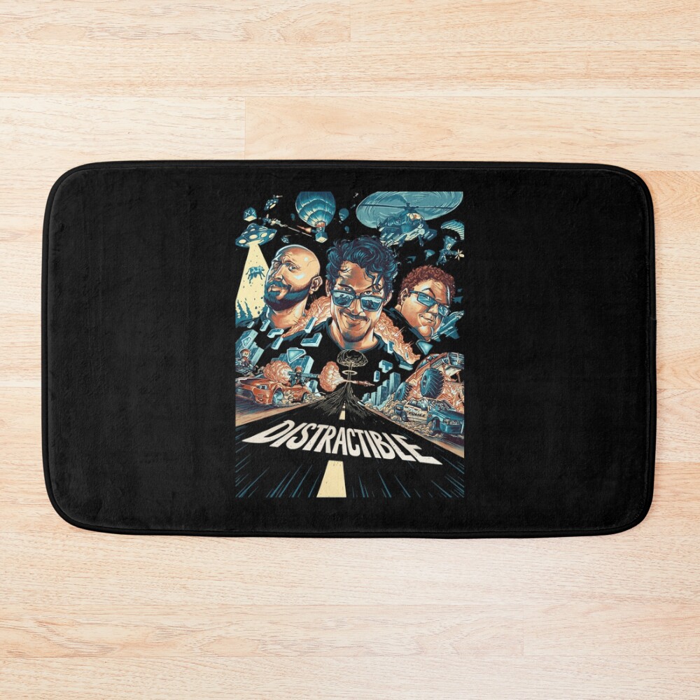 Distractible Postcard Classic Collection Bath Mat