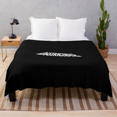 Distractible Podcast Hd Logo Unique Throw Blanket