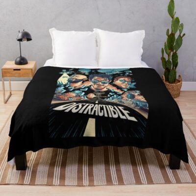 Hot Distractible Postcard Classic Design Throw Blanket