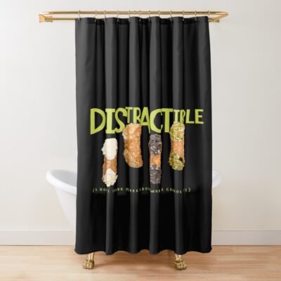 New Design Distractible Podcast Cannoli Bit Shower Curtain