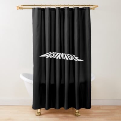 Distractible Podcast Hd Logo Shower Curtain