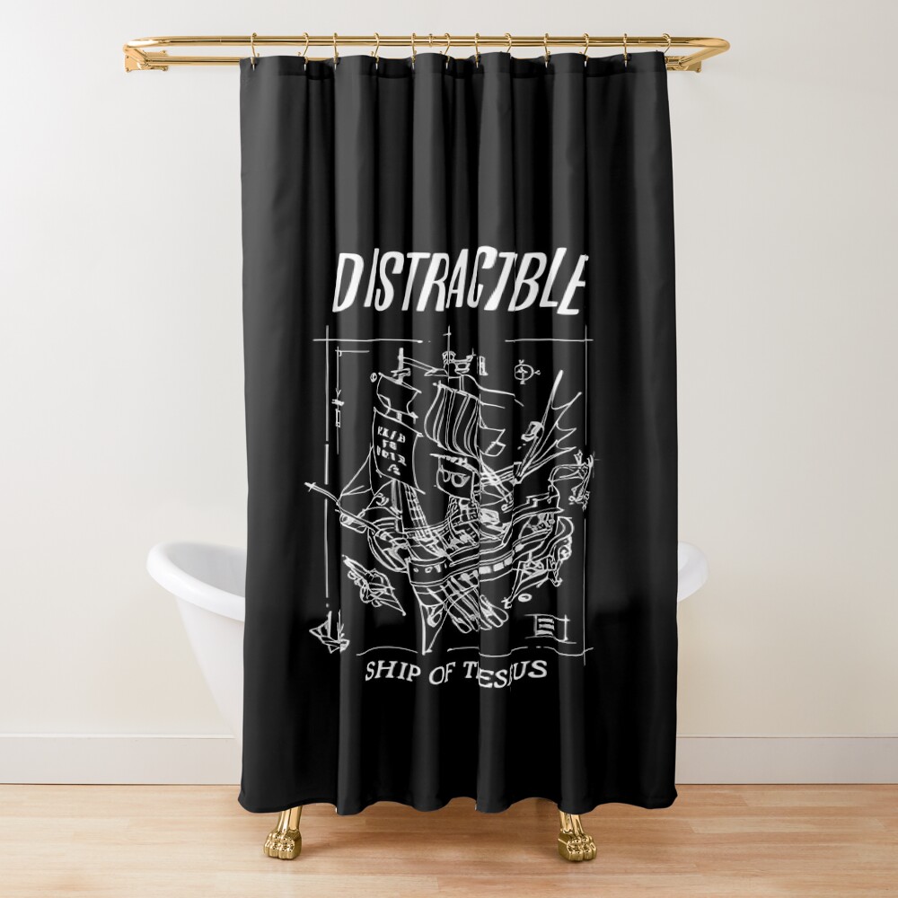 Hot Distractible Postcard Classic Design Shower Curtain