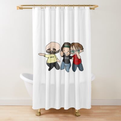 Chibi Distractible Gang So Cute Shower Curtain