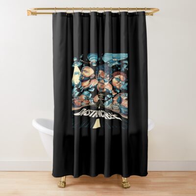 New Distractible Postcard Colorfull Shower Curtain