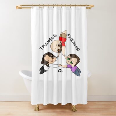 Distractible Triangle Of Fairness Shower Curtain