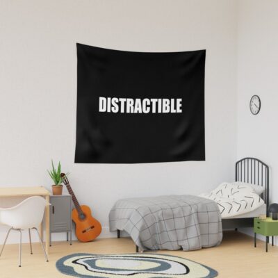 Distractible Podcast Hd Logo Bassic Tapestry