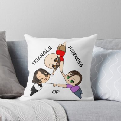 Distractible Triangle Of Fairness Throw Pillow